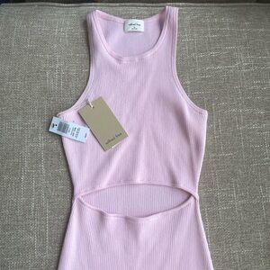 Wilfred free aritzia new with tags nwt pink mini dress size xs originally $88